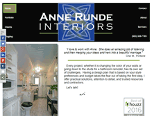 Tablet Screenshot of annerundeinteriors.com